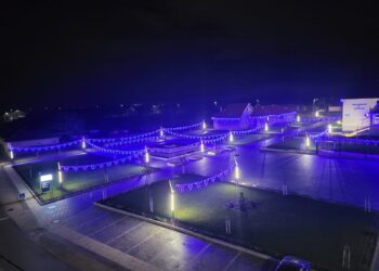 Imagini ”instagramabile” cu noul parc din Cociuba Mare | 800 de corpuri de iluminat au fost înlocuite cu lămpi tip LED