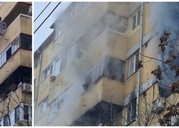 VIDEO. Incendiu într-un bloc din Oradea | Mai mulți locatari au fost evacuați