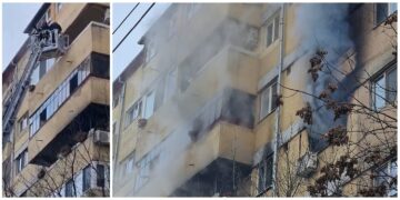 VIDEO. Incendiu într-un bloc din Oradea | Mai mulți locatari au fost evacuați