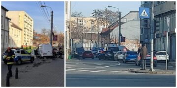 Un șofer din Oradea s-a urcat băut la volan și a ”măturat” stâlpii de pe marginea trotuarului | Ce alcoolemie avea