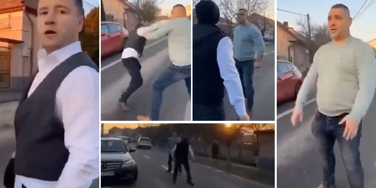 Bătaie în mijlocul drumului în Sântandrei | Mihai Gabor, alias Grecu, și finul lui, Mihai Borciu, au fost reținuți