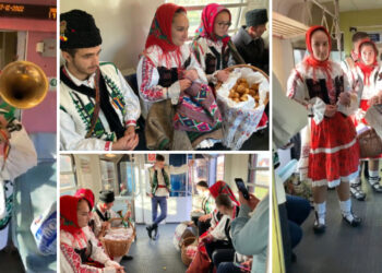 Festival de datini, promovat cu higheghe și gogoși, în trenul de Cluj