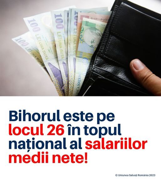 Printre cei mai săraci români. Bihorul, locul 26 în topul național al salariilor medii nete. USR cere, de urgență, dezbaterea și creionarea unei strategii de dezvoltare economică pentru Bihor