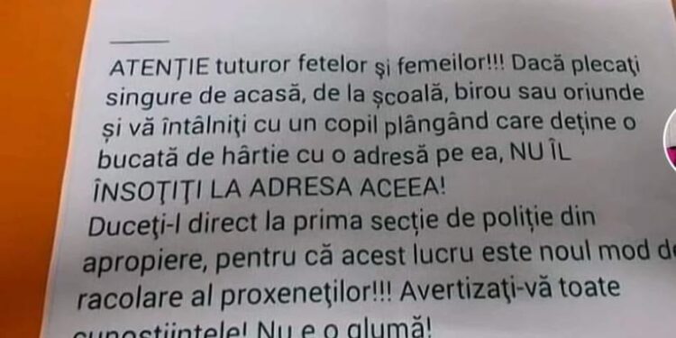 Panică din cauza unui bilețel. Poliția nu are sesizări, dar nu exclude să fie adevărat