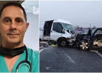 Tragedie. Un anestezist a intrat în mașina unui roman în drum spre spital. Ambii au sfârșit pe loc