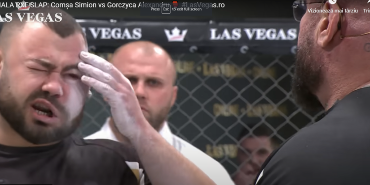 GALERIE. Cel mai dur sport. Câștigătorul competiției de dat palme, cu fața tumefiată: „Aș fi dus lupta până la leșin, cine mă cunoaște știe că nu dau niciodată înapoi„