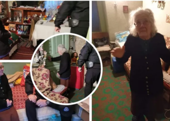 O bunică de 83 de ani a sunat la 112 că moare de frig și de singurătate în casă. Polițiștii îi plătesc factura până la vară