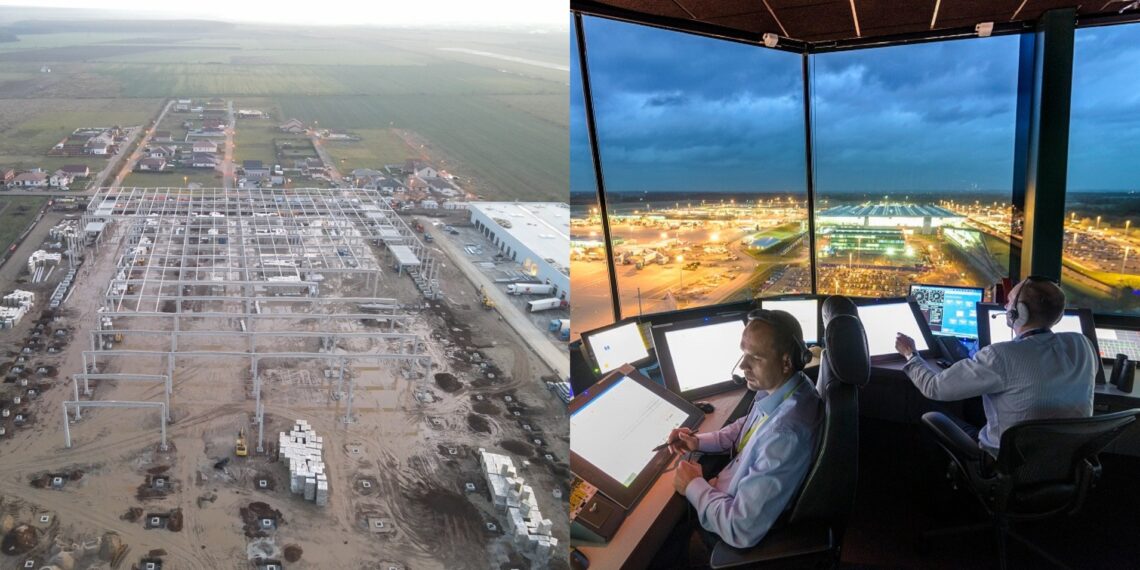 Au finalizat instalarea corpurilor la primul parc industrial cu terminal cargo aerian-CTPark Oradea