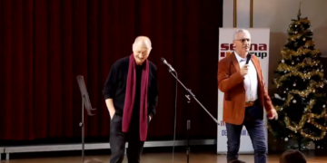 Imagini de senzație. Patronul Selina îi dă replica marelui actor Horațiu Mălăele în „.Cum se înțeleg țăranii” a lui Caragiale