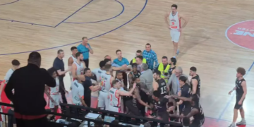 Anchetă disciplinarea după bătaia din meciul de baschet CSM Oradea- U-BT Cluj