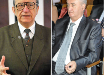 Avocatul Viorel Butaș și istoricul şi criticul literar Mircea Popa , cetățeni de onoare ai Beiușului