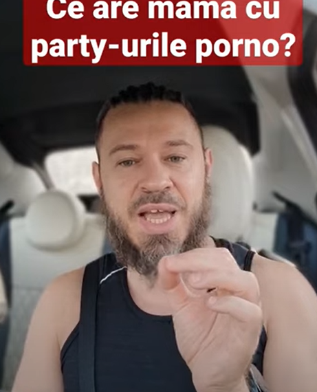 Horea Vușcan după ce mai multe mame au participat alături de fiicele lor la o petrecere porno de 8 Martie: Ce are mama cu party-urile porno?
