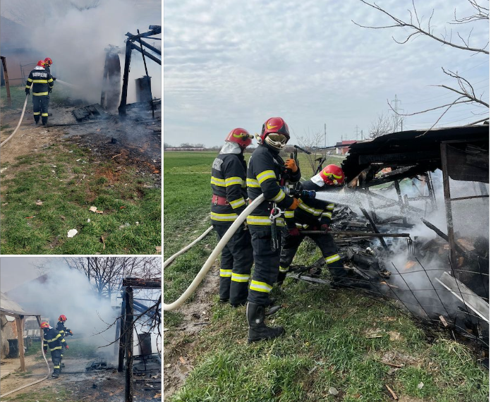 S-au jucat cu focul. A ars și un câine în incendiul provocat de copiii nesupravegheați din Țețchea