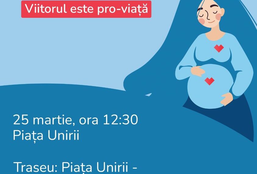 Marș pentru viață în Piața Unirii
