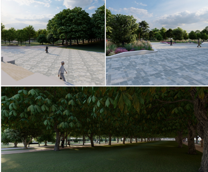 GALERIE. Cum va arăta Parcul 1 Decembrie după  investiții 42 milioane lei. Va avea fântână muzicală