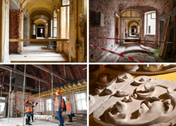 GALERIE.Reconstitue ornamentele din clădirea Policlinicii Mari. 7 milioane de euro investiți în viitorul sediu al CJ Bihor