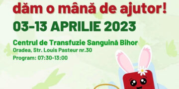 „Donator cu donator, dăm o mână de ajutor”: Campanie de donare de sânge pentru bihoreni