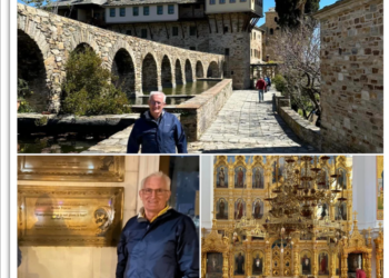 GALERIE. Primarul Șteiului în locul unde bolțile bisericilor au mai mult aur decât posedă unele țări. „M-am rugat pentru familia mea, pentru țară, orașul meu, pentru județul Bihor „