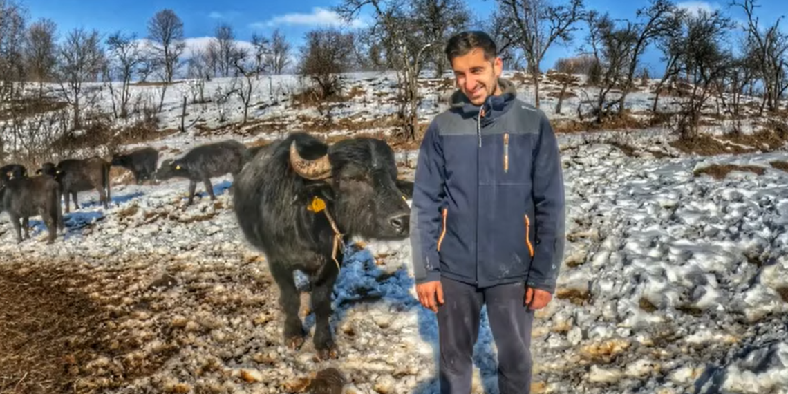 GALERIE. S-a întors din străinătate pentru a-și face o fermă cu animale pe cale de dispariție. Le crește în sistem liber printre animalele sălbatice