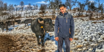 GALERIE. S-a întors din străinătate pentru a-și face o fermă cu animale pe cale de dispariție. Le crește în sistem liber printre animalele sălbatice