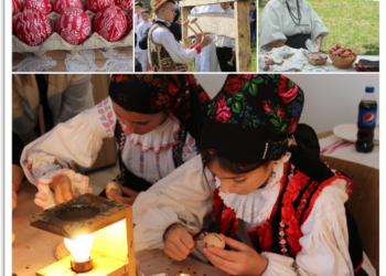 GALERIE. Dorina Hanza, meșterul popular care a inițiat cel mai vechi festival de impistrit ouă din țară. Oul, la rang de artă