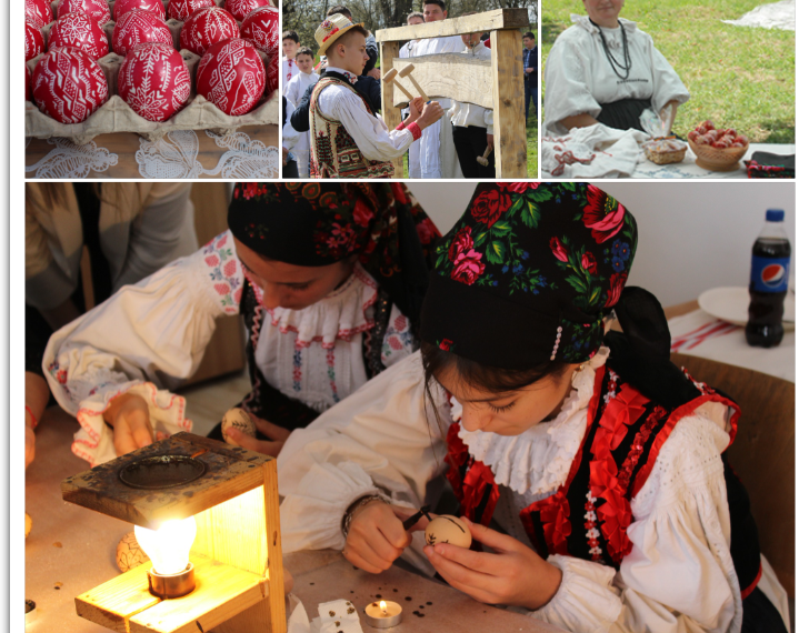 GALERIE. Dorina Hanza, meșterul popular care a inițiat cel mai vechi festival de impistrit ouă din țară. Oul, la rang de artă