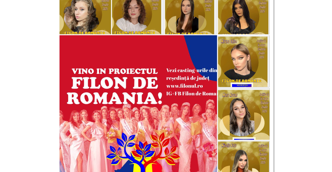 Filon de România. Una dintre ele ar ptea fi: Miss Supranational Romania, Miss Intercontinental Romania, The Miss Globe Romania, Top Model of The World Romania