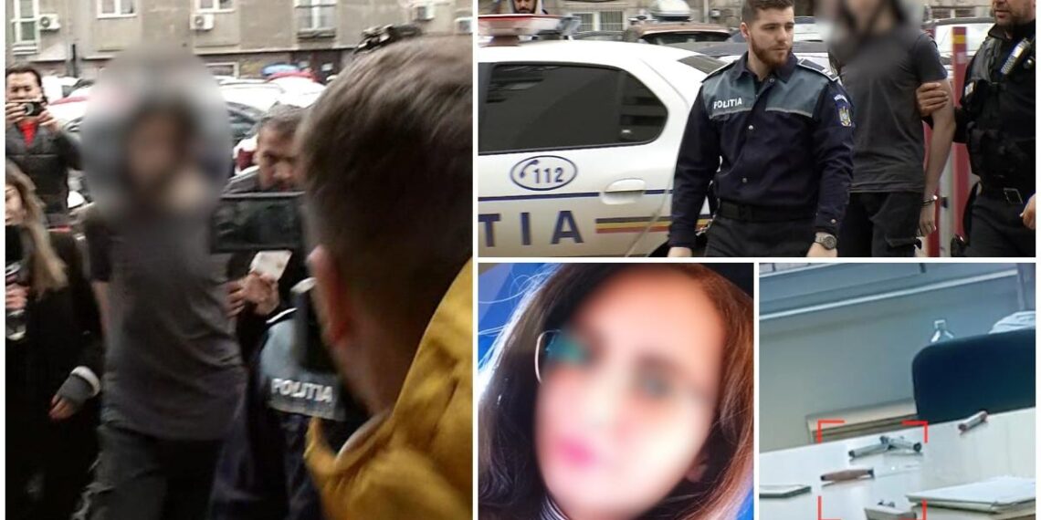 UPDATE: Tânărul cuţitar, care şi-a înjunghiat în gât profesoara, a fost arestat / Galerie foto