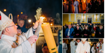 GALERIE. Sute de credincioşi au trăit bucuria învierii şi au strigat împreună „Cristos a înviat!”.