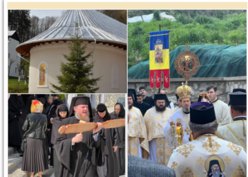 Au sfințit biserica de la Mănăstirea Izbuc. Moaștele Sfântului Gheorghe, prezente în noul lăcaș