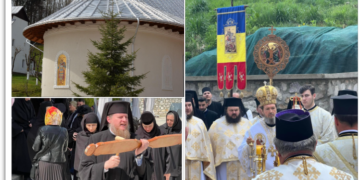 Au sfințit biserica de la Mănăstirea Izbuc. Moaștele Sfântului Gheorghe, prezente în noul lăcaș
