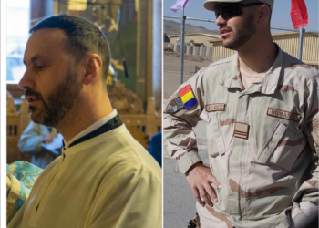 Jandarm și preot. A fost în misiune în Afganistan, acum e și preot în catedrală
