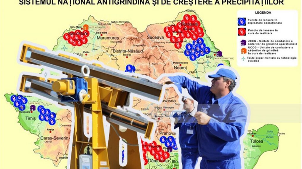 40 de rachete antigrindină, lansate din apropierea Oradiei