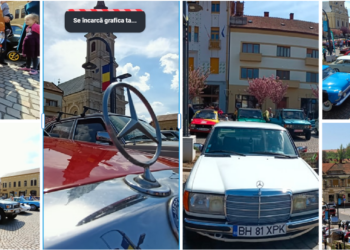 GALERIE.Crysler „LeBaron”, Cadillac, Volga Gaz din 68, Mustang 65, bijuterii istorice la Retroparada Primăverii