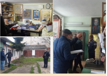 Fostul decan al Facultății de Arte, sculptorul Cornel Durgheu, evacuat din atelier. E autorul unor lucrrări de for public și e prezent în Cartea Recordurilor