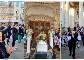 VIDEO. GALERIE. Și-au luat rămas bun de la maestrul Zbiciu. A plecat în aplauze de la Teatru