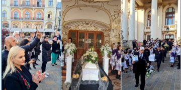 VIDEO. GALERIE. Și-au luat rămas bun de la maestrul Zbiciu. A plecat în aplauze de la Teatru