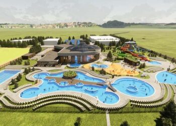 Încep lucrările la Aquaparkul de 98 milioane de lei, de la Salonta,  care se va întinde pe 3 ha