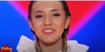 Copleșită de emoții și cu inima făcută ghem. Cine e tânăra de senzație de la Vedeta populară. A cântat alături de profesoara ei Antonela Ferche Buțiu