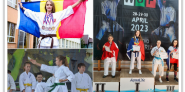 GALERIE. Antrenamente cu o campioană europeană. Szentgyorgyi Silvia Anamaria e studentă la Relații Internaționale și antrenează copiii la ACS Lotus Karate