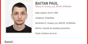 Orădean violent, dat în urmărire naţională pentru tentativă de omor după ce a înjunghiat un om al străzii