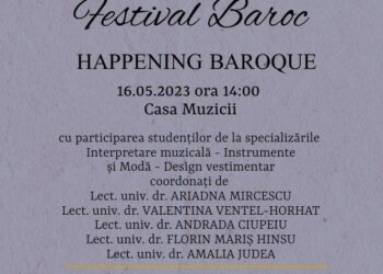 Creații vestimentare create ad-hoc la Festivalul Baroc