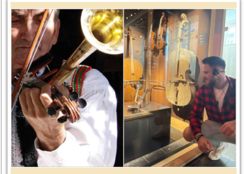 GALERIE. Vioara cu goarnă a lutierului Dorel Codoban, descoperită în Le Mim din Bruxelles de nepotul său