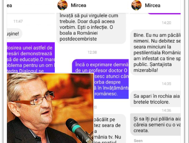 După ce a fost reclamat într-un proces de hărțuire de scriitoarea Marta Petreu, profesorul universitar Mircea Morariu o hărțuiește pe Monica Tatoiu