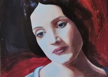 GALERIE. Povestea Oksanei, ucrainianca refugiată în Oradea care își întreține bebelușul din artă. Soțul ei e pe front