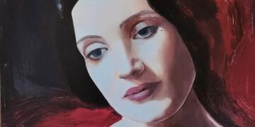 GALERIE. Povestea Oksanei, ucrainianca refugiată în Oradea care își întreține bebelușul din artă. Soțul ei e pe front