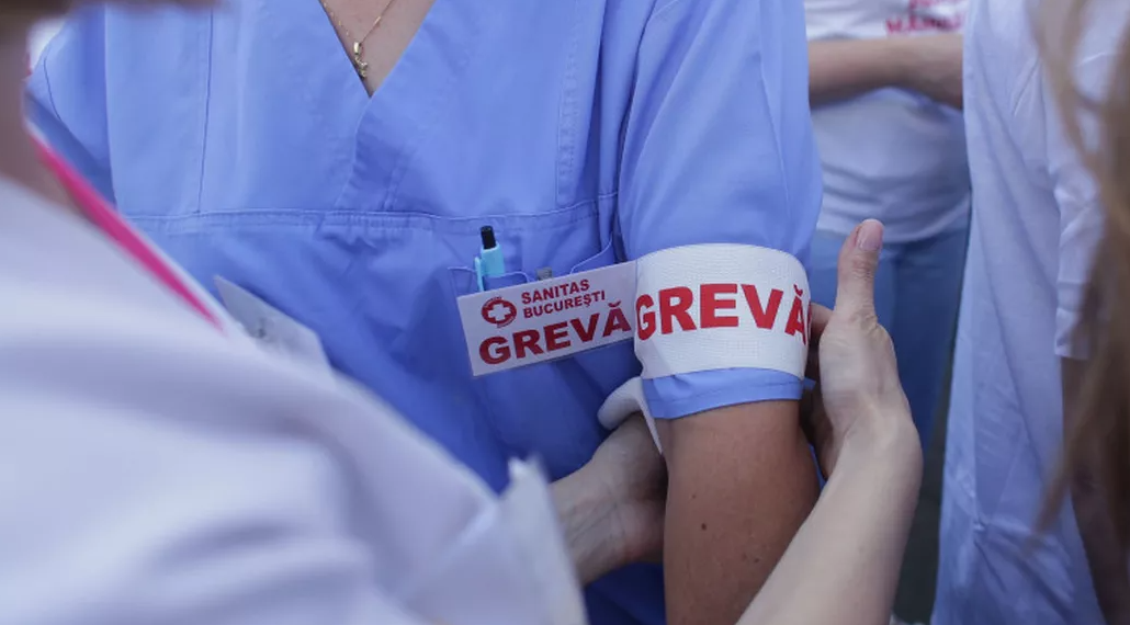 Angajații din Sănătate se pregătesc de greva generală. Azi pichetează Ministerul