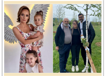 Copacul care spune povestea tragică a Siei, modelul de trei ani și jumătate și a mamei ei Larisa, care a murit în ziua înmormântării fetiței