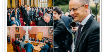 GALERIE. Ministru Szíjjártó la Oradea: Ungaria vrea să ceară Comisiei Europene să redeschidă dosarul aderării României la Schengen