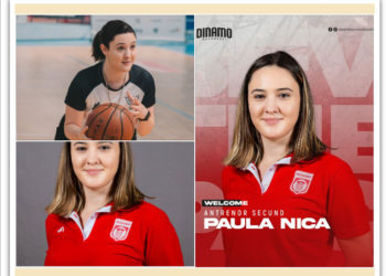 La 23 de ani, singura femeie din staff-ul tehnic al unei echipe din Liga Națională de Baschet Masculin. Orădeanca Paula Nica revine ca antrenor second la Dinamo